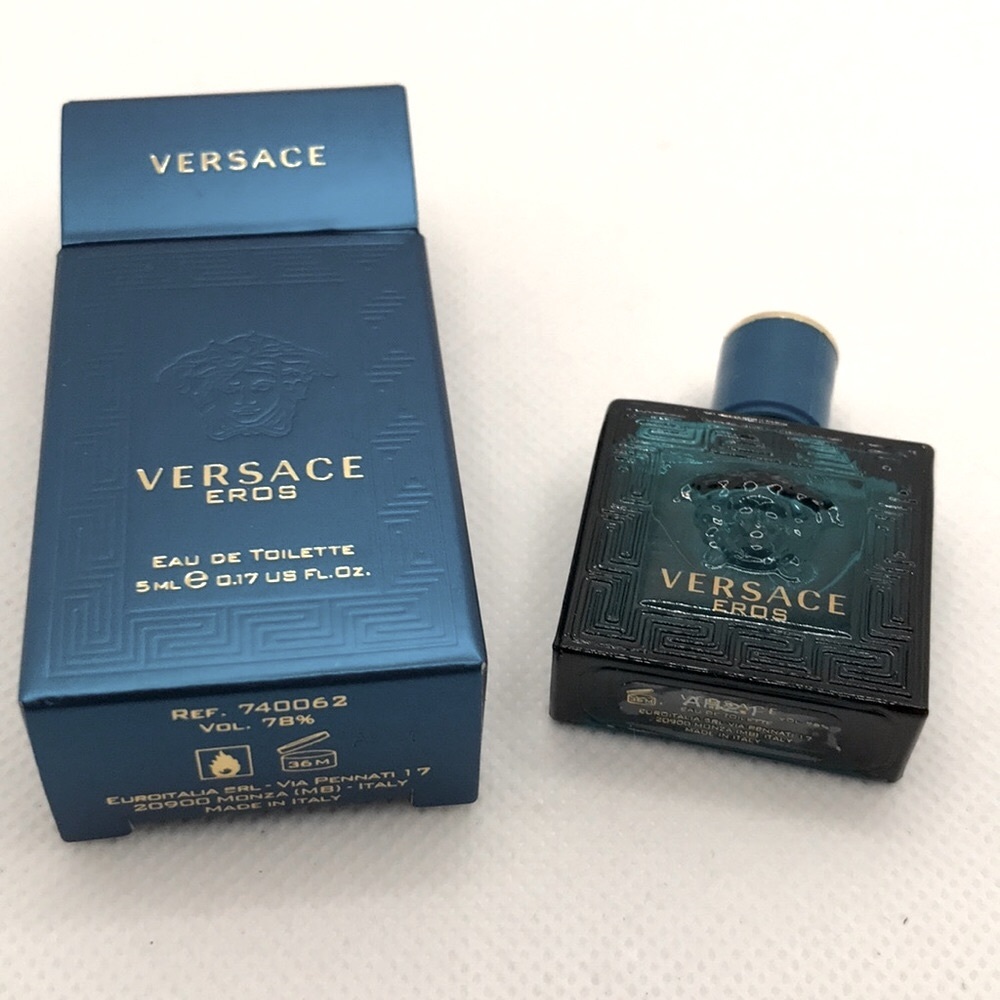 ⭐️Versace EROS Eau de Toilette Pour Homme Deluxe/Travel Size Sample
